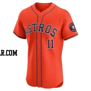 Grae Kessinger Men's Houston Astros Orange Elite Alternate Vapor Premier Jersey