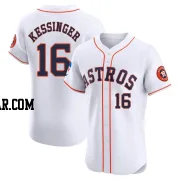 Grae Kessinger Men's Houston Astros White Elite Home Patch Jersey