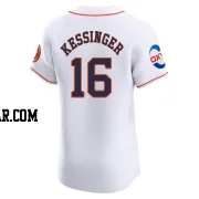 Grae Kessinger Men's Houston Astros White Elite Home Patch Jersey