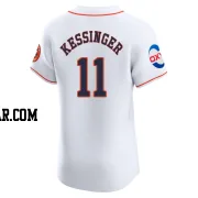 Grae Kessinger Men's Houston Astros White Elite Home Patch Jersey