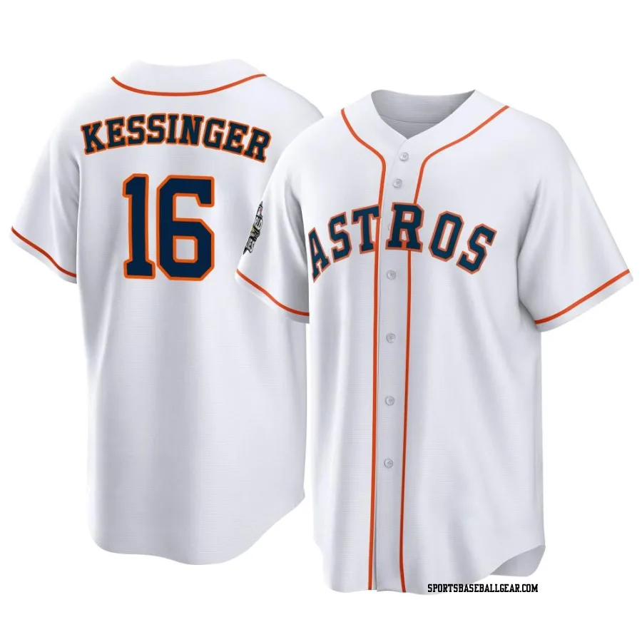 Grae Kessinger Men's Houston Astros White Replica 2022 World Series Home Jersey