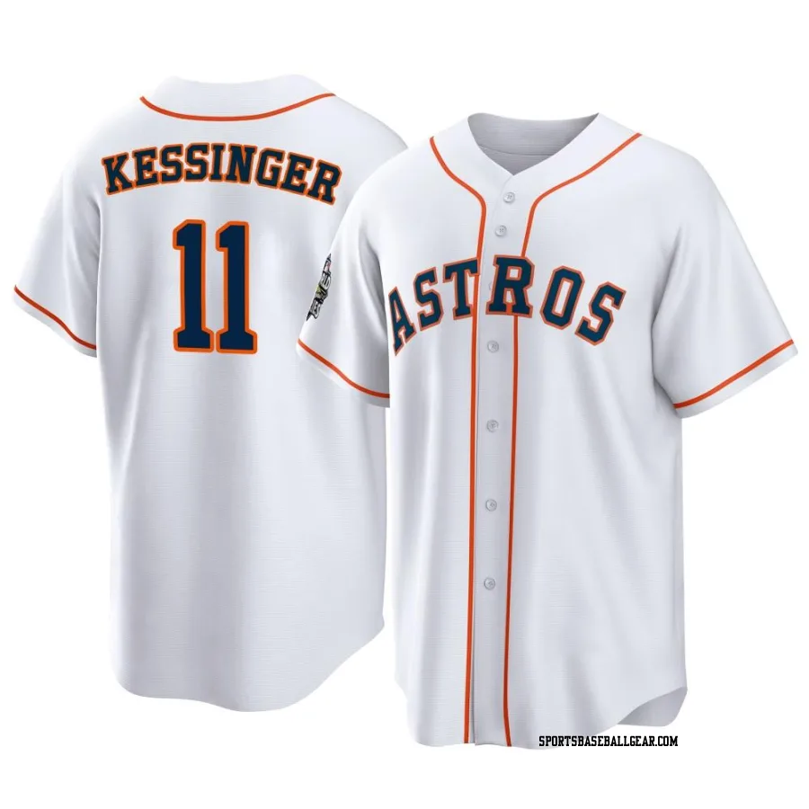 Grae Kessinger Men's Houston Astros White Replica 2022 World Series Home Jersey