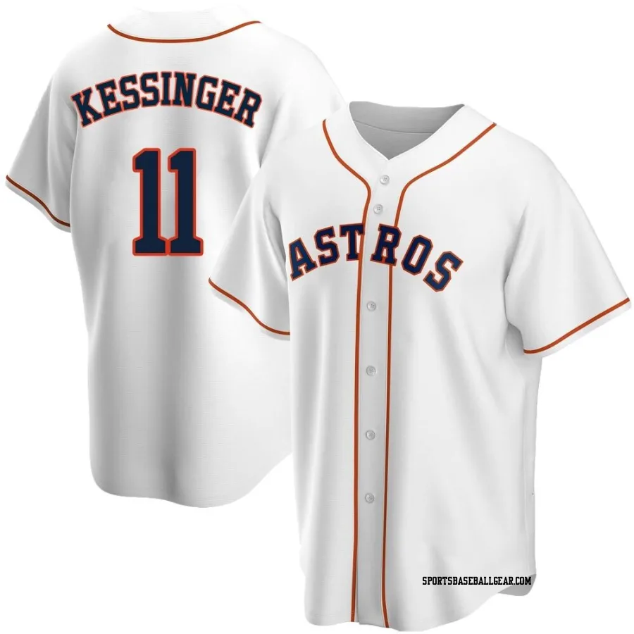 Grae Kessinger Men's Houston Astros White Replica Home Jersey