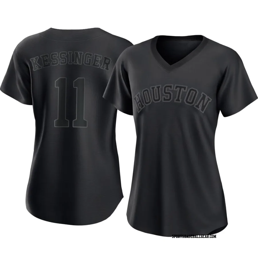 Grae Kessinger Women's Houston Astros Black Replica Pitch Fashion Jersey