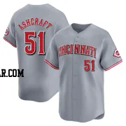 Graham Ashcraft Men's Cincinnati Reds Gray Limited Away Jersey