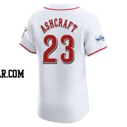 Graham Ashcraft Men's Cincinnati Reds White Elite Home Patch Jersey