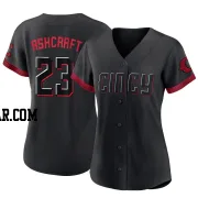 Graham Ashcraft Women's Cincinnati Reds Black Authentic 2023 City Connect Jersey