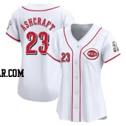 Graham Ashcraft Women's Cincinnati Reds White Limited Home Jersey