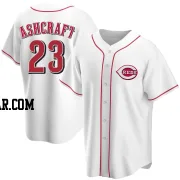 Graham Ashcraft Youth Cincinnati Reds White Replica Home Jersey