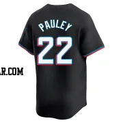 Graham Pauley Men's Miami Marlins Black Limited Alternate Jersey