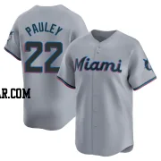 Graham Pauley Men's Miami Marlins Gray Limited Road Jersey