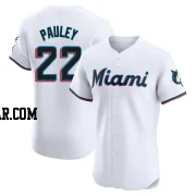 Graham Pauley Men's Miami Marlins White Elite Home Jersey