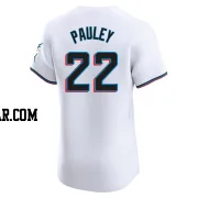 Graham Pauley Men's Miami Marlins White Elite Home Jersey