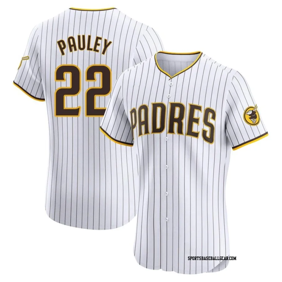 Graham Pauley Men's San Diego Padres White Elite Home Jersey