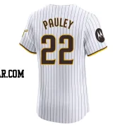 Graham Pauley Men's San Diego Padres White Elite Home Patch Jersey