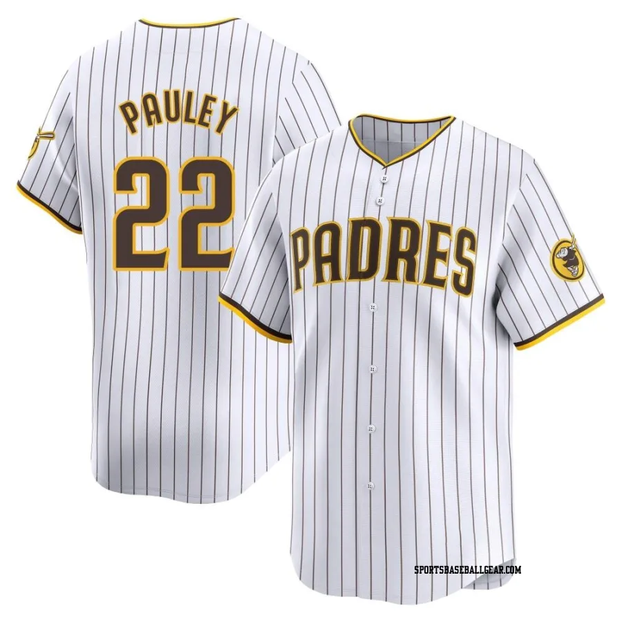 Graham Pauley Men's San Diego Padres White Limited Home Jersey