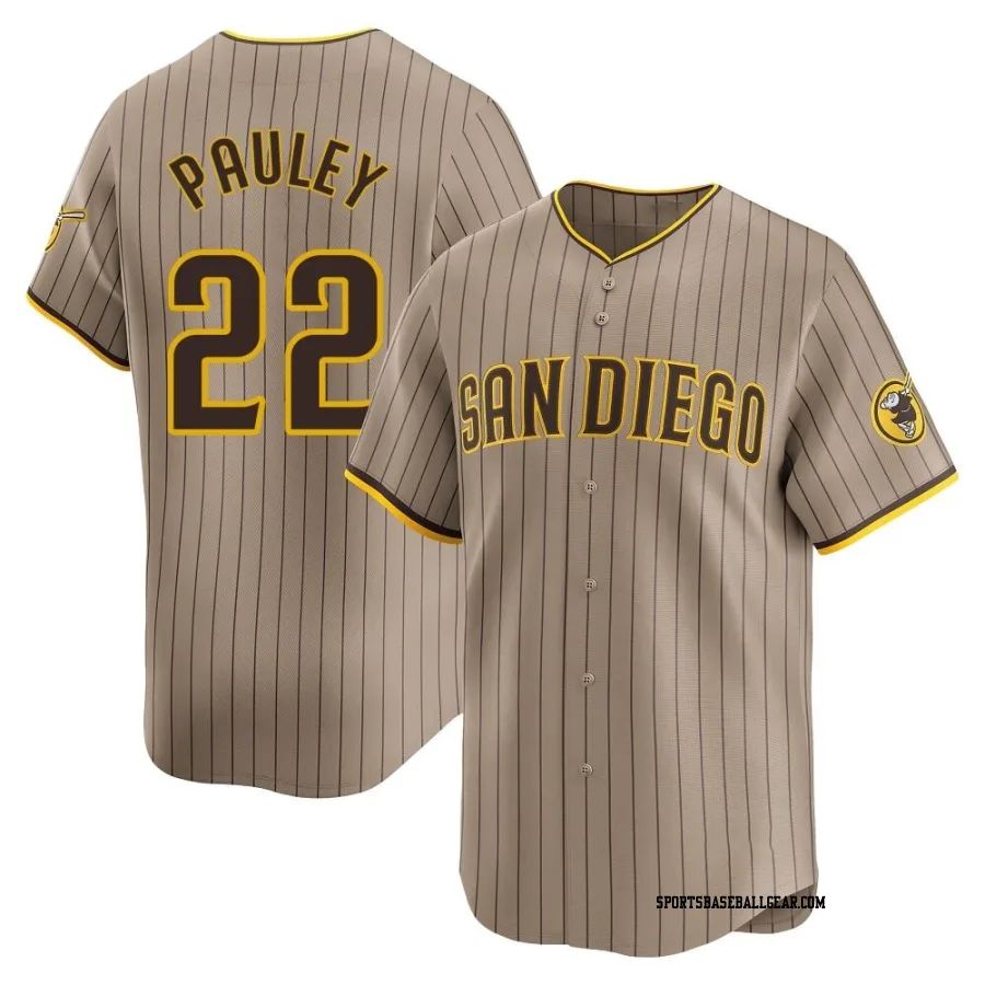 Graham Pauley Youth San Diego Padres Limited Tan Alternate Jersey