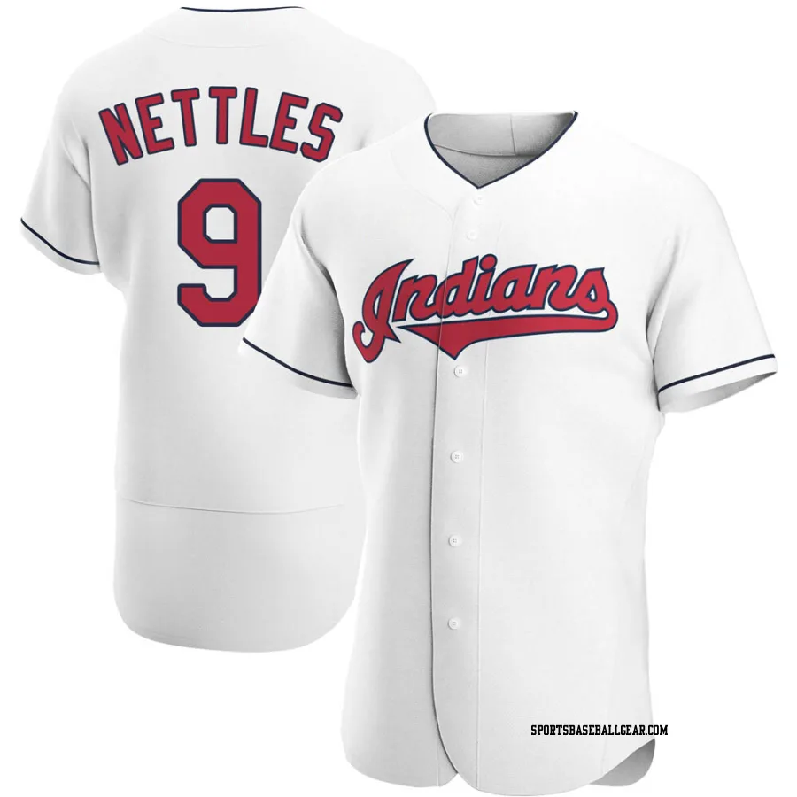 Graig Nettles Men's Cleveland Guardians White Authentic Home Jersey