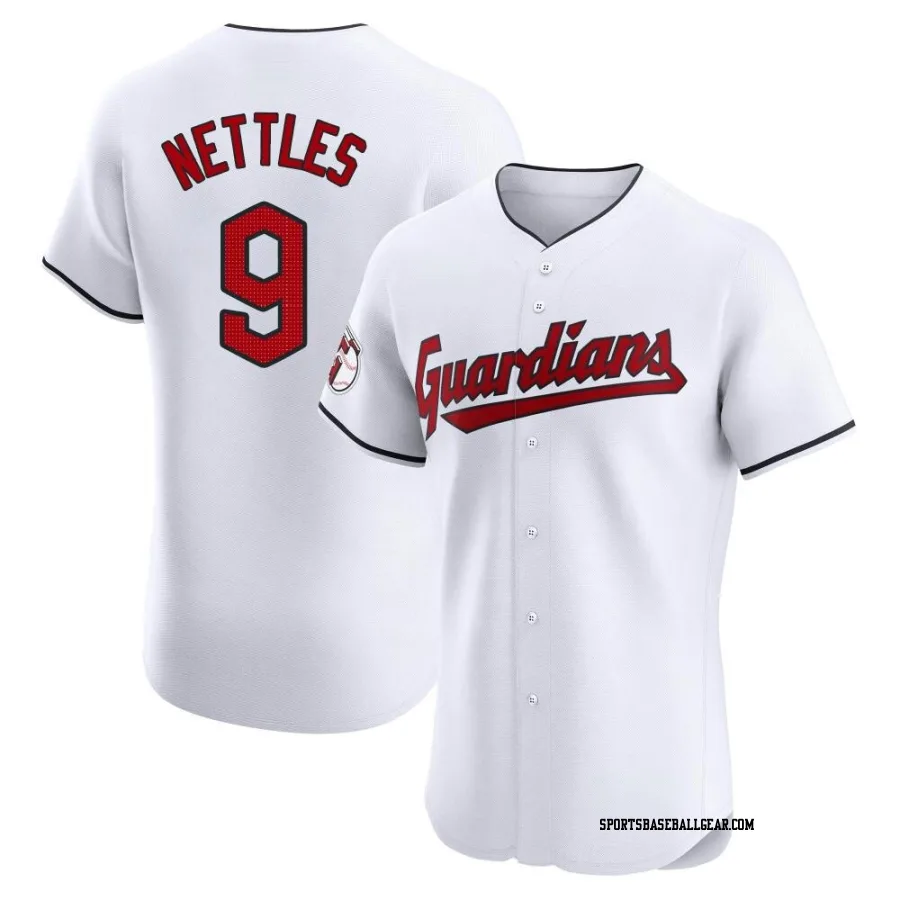 Graig Nettles Men's Cleveland Guardians White Elite Home Jersey