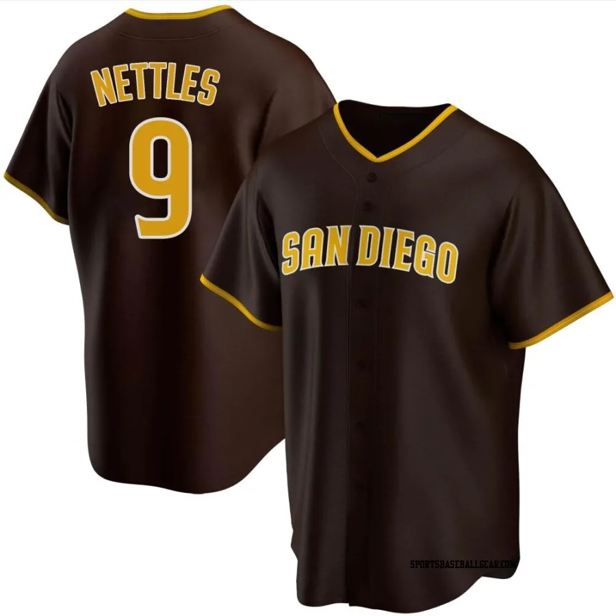 Graig Nettles Men's San Diego Padres Brown Replica Road Jersey