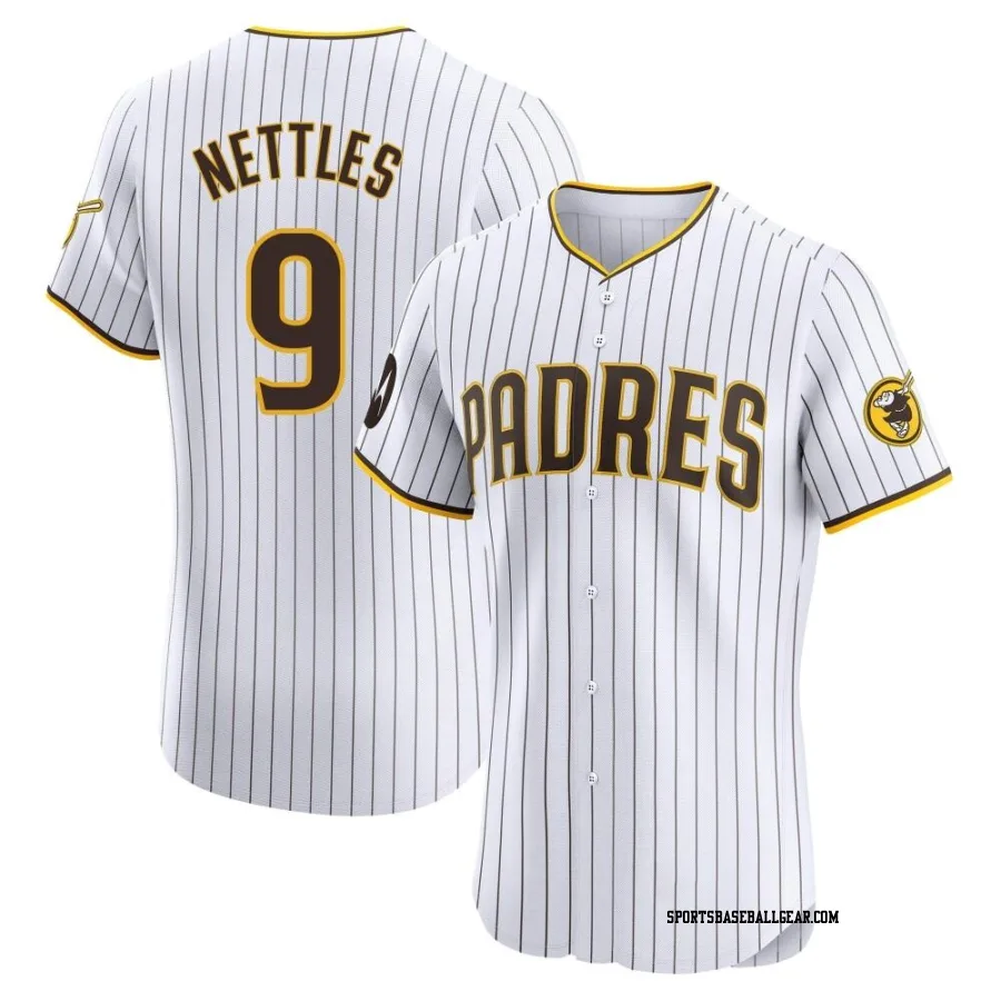 Graig Nettles Men's San Diego Padres White Elite Home Patch Jersey