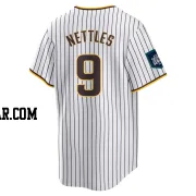 Graig Nettles Men's San Diego Padres White Replica 2024 World Tour Seoul Series Home Jersey