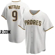 Graig Nettles Men's San Diego Padres White/Brown Replica Home Jersey