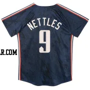 Graig Nettles Toddler Cleveland Guardians Navy Limited Preschool & 2024 City Connect Jersey