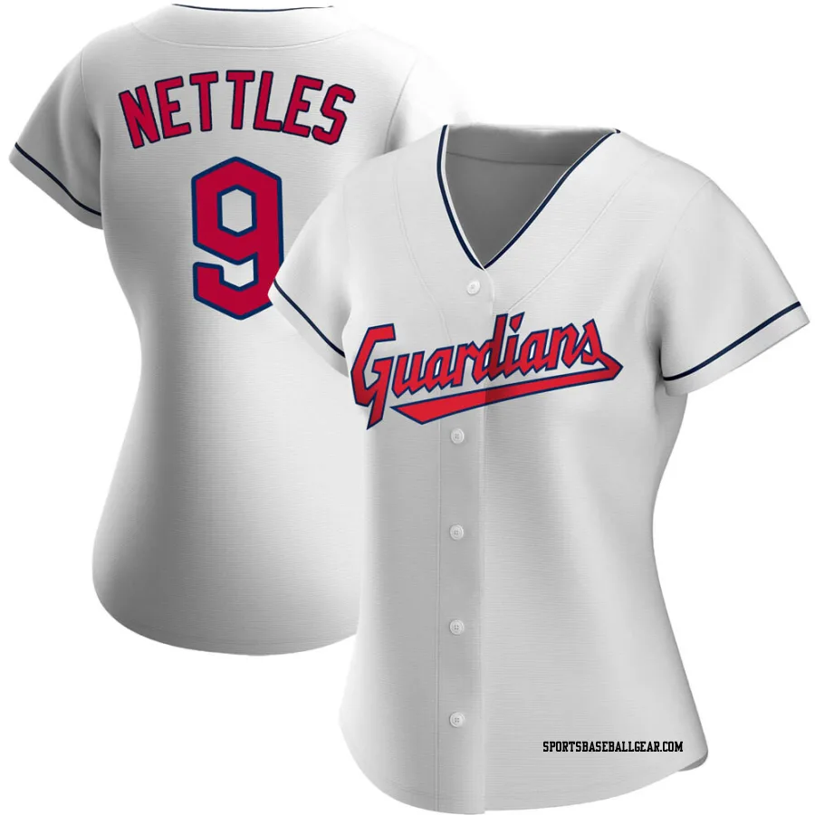 Graig Nettles Women's Cleveland Guardians White Authentic Home Jersey