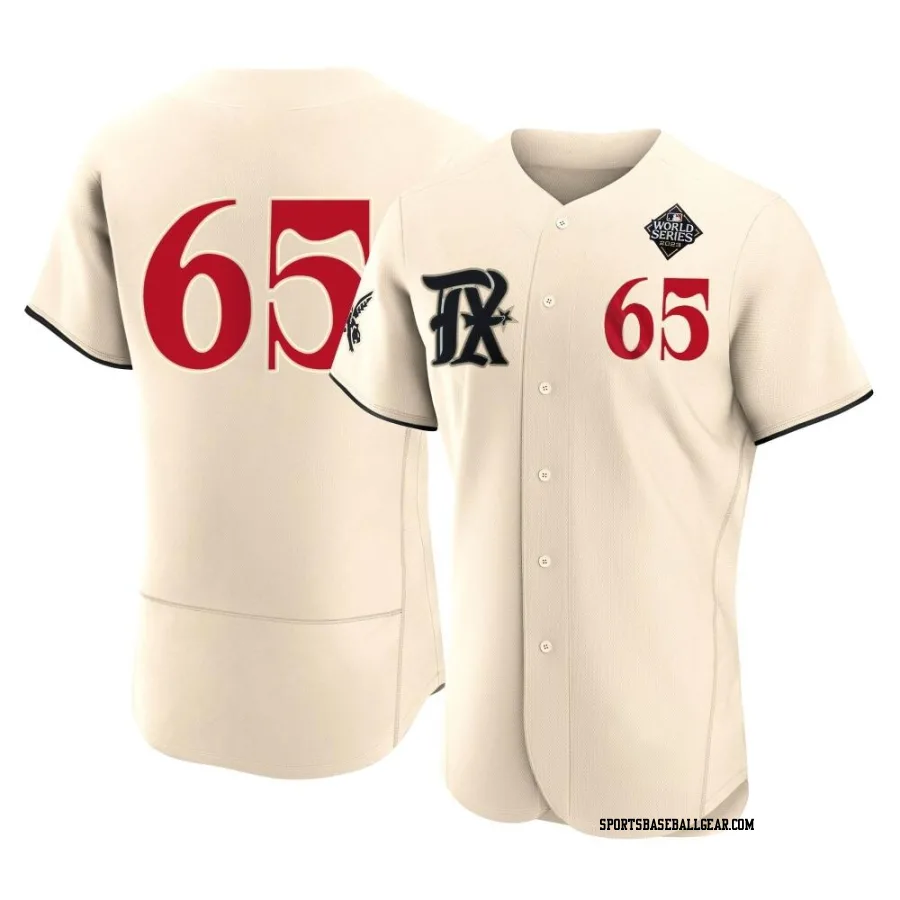 Grant Anderson Men's Texas Rangers Cream Authentic 2023 City Connect 2023 World Series Jersey