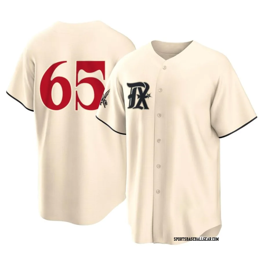 Grant Anderson Men's Texas Rangers Cream Replica 2023 City Connect Jersey