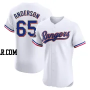 Grant Anderson Men's Texas Rangers Gold Elite White 2024 Collection Jersey