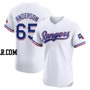 Grant Anderson Men's Texas Rangers White Elite Home Jersey