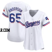 Grant Anderson Women's Texas Rangers White Limited Home Jersey