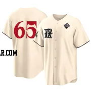 Grant Anderson Youth Texas Rangers Cream Replica 2023 City Connect 2023 World Series Jersey