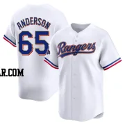 Grant Anderson Youth Texas Rangers Gold Limited White 2024 Collection Jersey