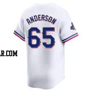 Grant Anderson Youth Texas Rangers Gold Limited White 2024 Collection Jersey