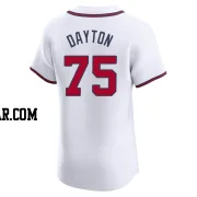 Grant Dayton Men's Atlanta Braves White Elite Home Jersey