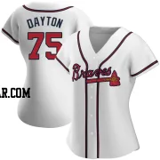 Grant Dayton Women's Atlanta Braves White Authentic Home Jersey