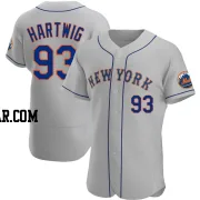 Grant Hartwig Men's New York Mets Gray Authentic Road Jersey