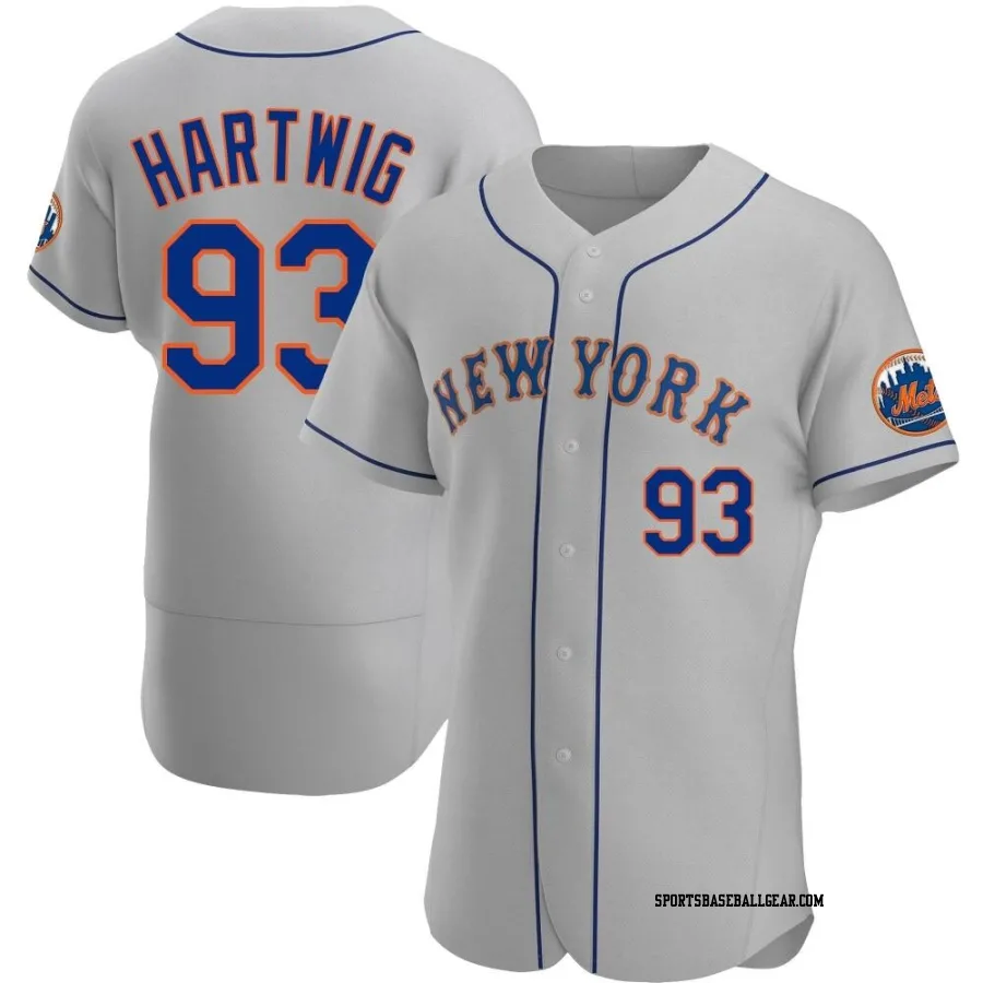 Grant Hartwig Men's New York Mets Gray Authentic Road Jersey