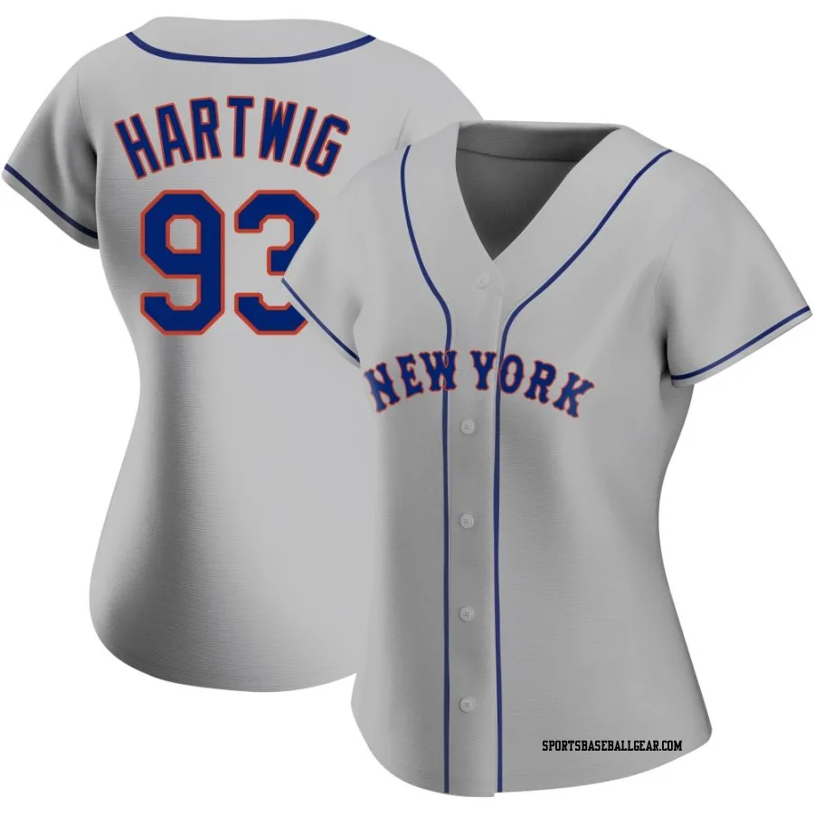 Grant Hartwig Women's New York Mets Gray Authentic Road Jersey