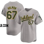 Grant Holman Men's Oakland Athletics Gray Limited Away Jersey