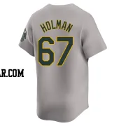 Grant Holman Men's Oakland Athletics Gray Limited Away Jersey