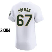 Grant Holman Men's Oakland Athletics White Elite Home Jersey