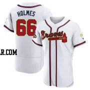 Grant Holmes Men's Atlanta Braves Gold Authentic White 2022 Program Jersey