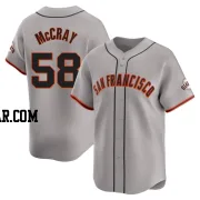 Grant McCray Men's San Francisco Giants Gray Limited Away Jersey