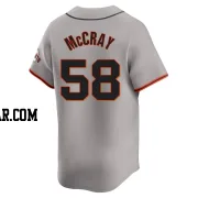 Grant McCray Men's San Francisco Giants Gray Limited Away Jersey