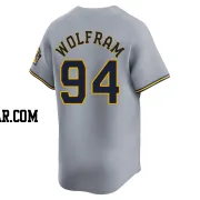 Grant Wolfram Youth Milwaukee Brewers Gray Limited Away Jersey