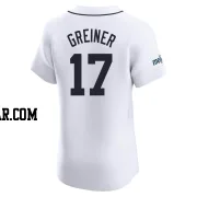 Grayson Greiner Men's Detroit Tigers White Elite Home Patch Jersey